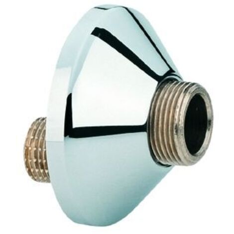 Raccord S avec rosace chromé à visser GROHE 12001000