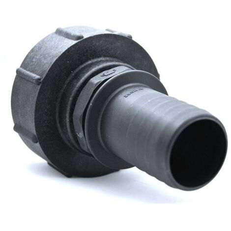 Raccord S100x8 femelle - male cannelé droit 50mm
