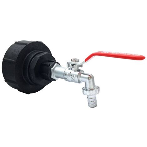 Raccord S100x8 - robinet laiton chromé sortie 20x27 cannelé 15mm