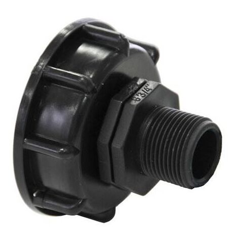 Multicuves Raccord S60X6 Robinet PEHD pour Cuve Eau, 1000 L