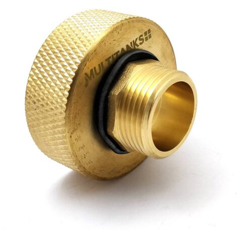 Raccord S60x6 - embout male fileté 1 pouce tout en laiton