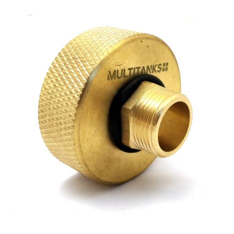 Raccord S60x6 - embout male fileté 3/4 pouce tout en laiton