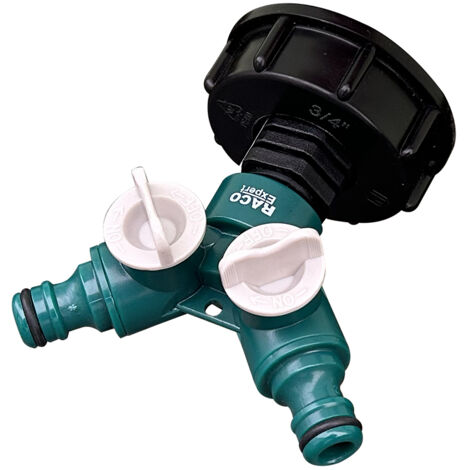 Raccord S60x6 PP / Nez rob. double vanne auto