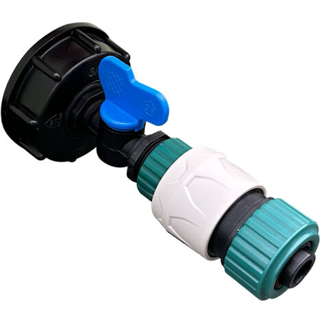 Raccord S60x6 PP / Vanne / Raccord auto extra-flow D19