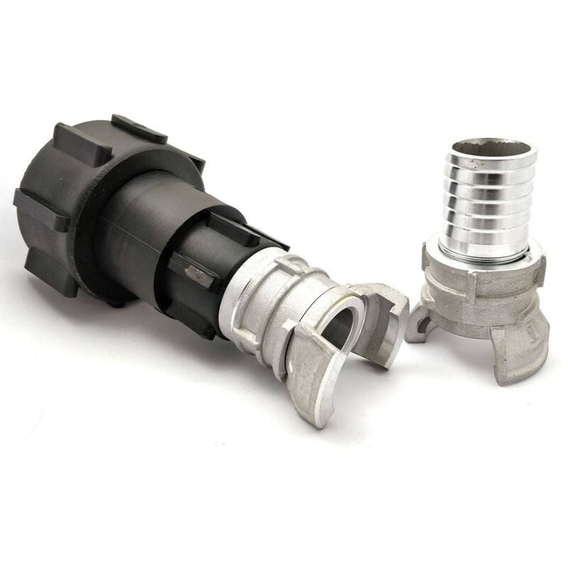 Raccord S60x6 - symétrique Guillemin à verrou DN25 et demi raccord avec douille annelée 30mm