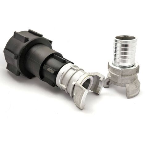 Raccord S60x6 - symétrique Guillemin à verrou DN25 et demi raccord avec douille annelée 30mm