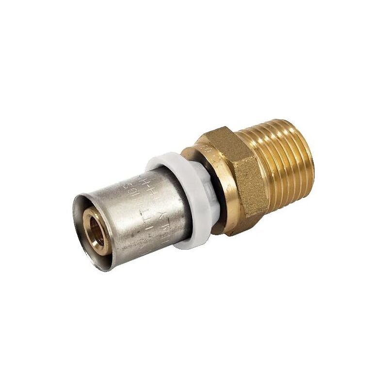 Raccord à sertir pour multicouche Acopex Alu diamètre nominal 26 fixe mâle 1'' (26x34) Thermacome