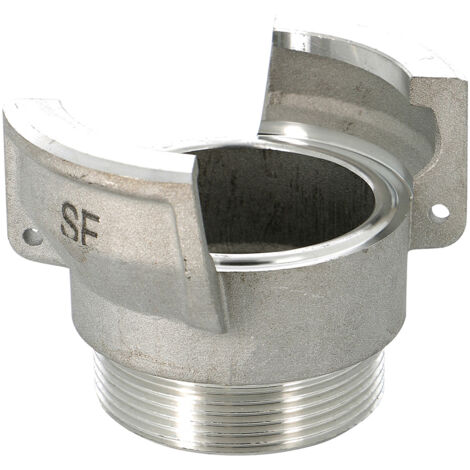 Raccord symétrique aluminium, mâle 2"1/2 (66/76) sans verrou, sans joint, DN65 - SFERACO