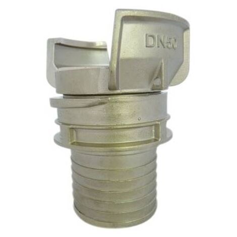 Raccord symétrique Guillemin , pompier,à douille annelée en inox - DN 100 x 110mm