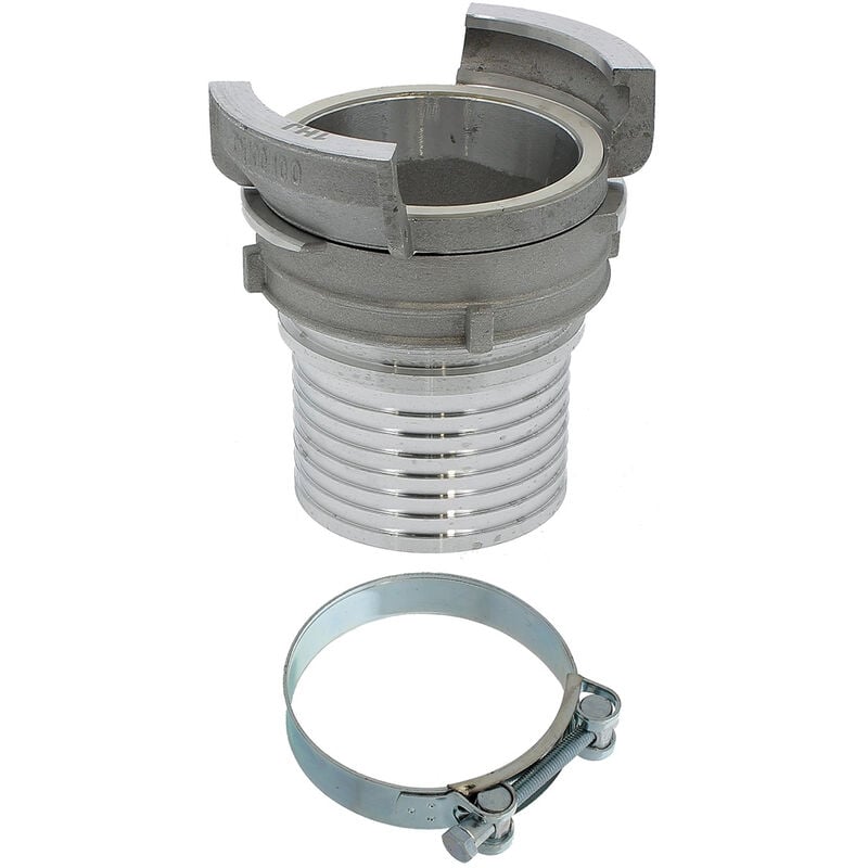 Raccord symétrique guillemin, dn 100 x 100 mm, avec collier à tourillon