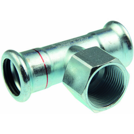 Raccord Té à sertir / taraudée - Xpress Carbone - Aalberts integrated piping systems - FFF Diamètre 15 x 1/2'x15 mm