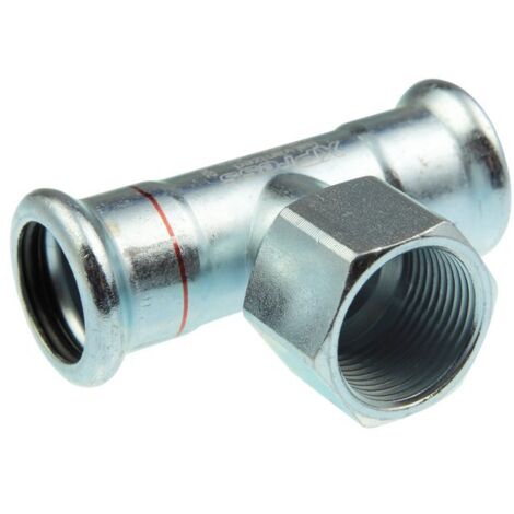 Raccord Té à sertir / taraudée - Xpress Carbone - Aalberts integrated piping systems - FFF Diamètre 35 x 1/2'x35