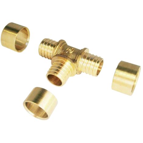 Raccord té PER à glissement 16 mm - Boutté