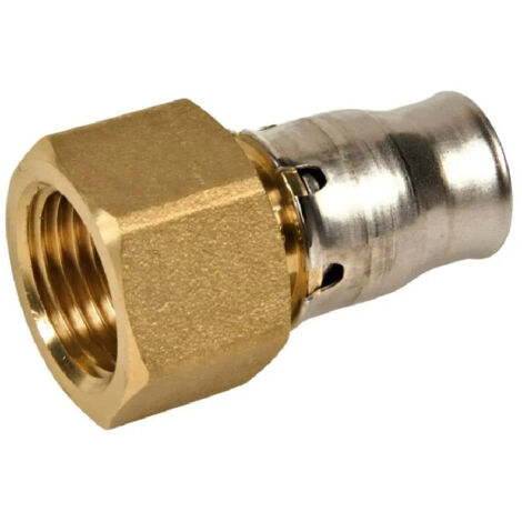Raccord tectite sans outils, multicouche à clipser 16 mm, femelle fixe 15x21