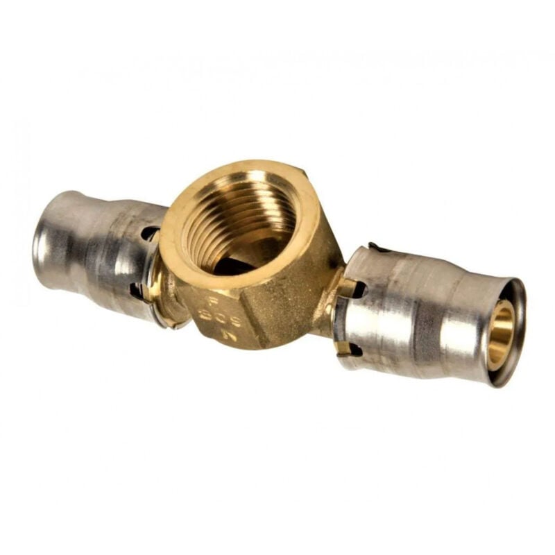 Raccord tectite sans outils Té femelle multicouche à clipser 26, 20 x 27, 26 mm