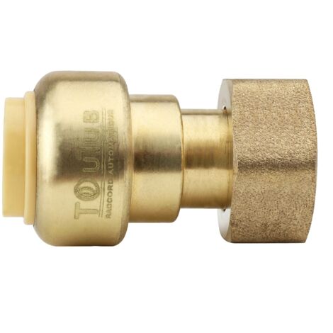 Raccord Toutub laiton union femelle, 15X21 tournant Ø16 - BOUTTÉ