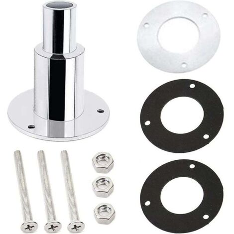 Raccord traversant de Coque de Bateau, Évent de carburant marin,24mm SystèMe D'éChappement Universel En Acier Inoxydable Raccord à Travers La Coque Bateaux RéDucteur De Tuyau D'éChappement (dro