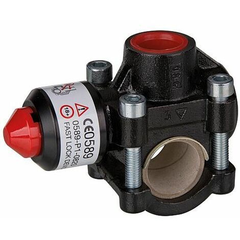 Raccord tube Flamco T-Plus pour tube fileté acierlaymix Chrom 1"x3/4"x1"