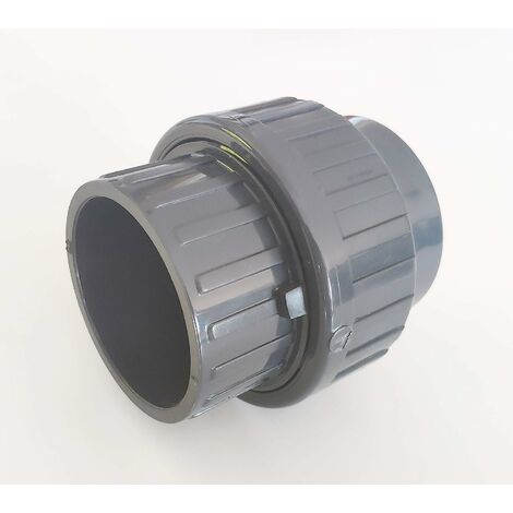 Raccord Union 3 pièces 63mm à coller vers 63mm à coller PVC Pression Piscine