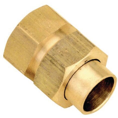 raccord union 3 pièces droit - femelle 12 x 17 - 14 à souder - sachet de 2