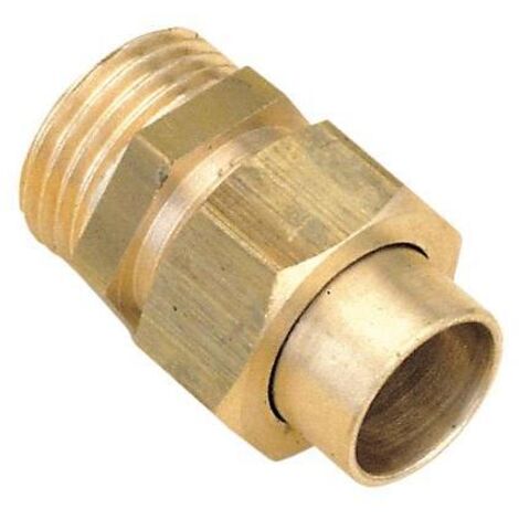 raccord union 3 pièces droit - mâle 15 x 21 - 14 à souder - sachet de 10