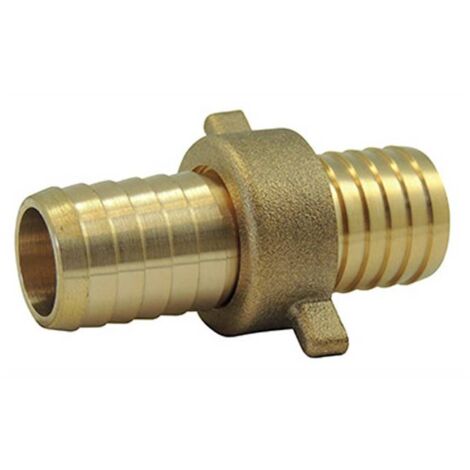 Raccord union cannelé avec écrou à ailette en laiton Ø A: 1'' Ø B: 15mm