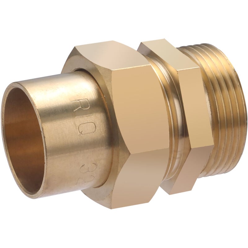 Raccord 3 pièces à joint sphéroconique mâle à souder et visser Noyon&thiebault 32 - M33x42 (1' 1/4)