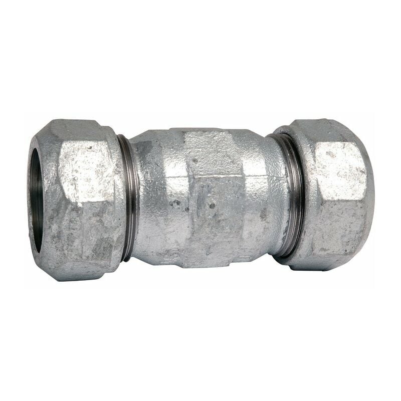 Ecolands - Raccord union fonte galva droit à serrage - f 1'1/2