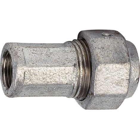 Raccord union fonte galva droit à serrage - F 2' - diamètre 60,3 mm