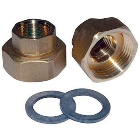 Raccord union laiton à visser pour circulateur FF - 1 1/2' (40x49mm) 1' (26x34mm) - Wilo