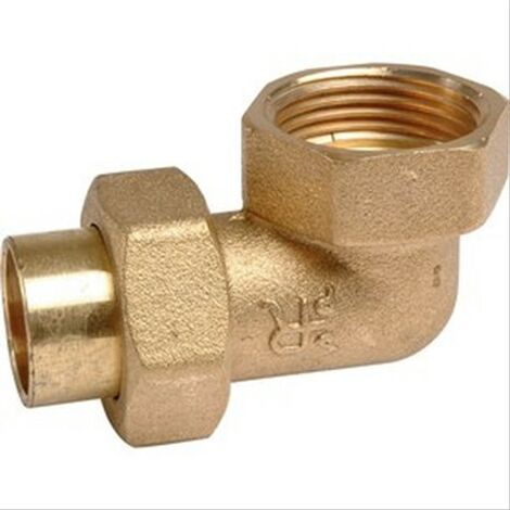 Raccord union laiton coudé 90° à souder - F 1/2' - Ø 12 mm - Ravani