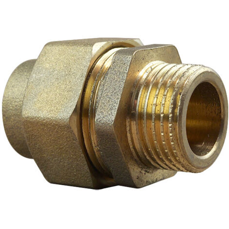 Raccord Union Mâle 3 pièces 341 GCU Ø1/2" (15/21) - Cuivre Ø18 - Arcanaute