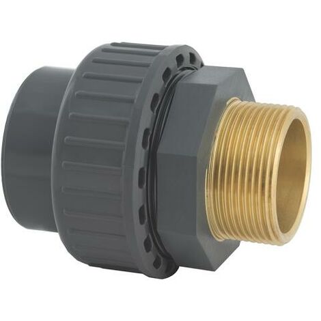 Raccord union mix fil PVC/laiton Ø 25x3/4'