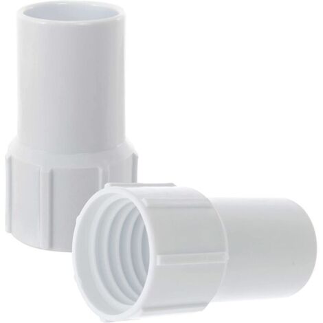 Raccord universel de 38 mm pour tuyau de nettoyage de piscine, raccord spiralé de rechange, interface d'étanchéité durable, compatible avec la plupart des systèmes d'aspiration de piscine.