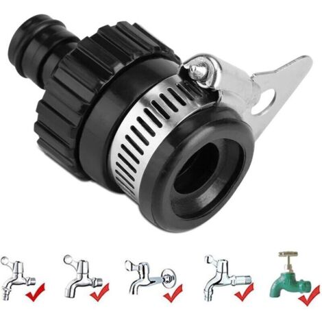 Raccord Universel pour Robinet d’Eau – Adaptateur Rapide pour Tuyau d’Arrosage et Lavage de Voiture – Diamètre Max 16 mm