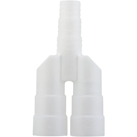 Raccord universel tubes condensats en Y goulotte clim - IP40 IK08 - Blanc - Zenitech
