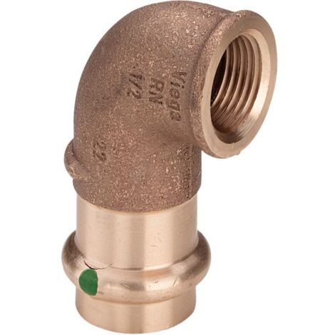 Raccord Viega 2214.2 laiton 90 degrés 15x1/2