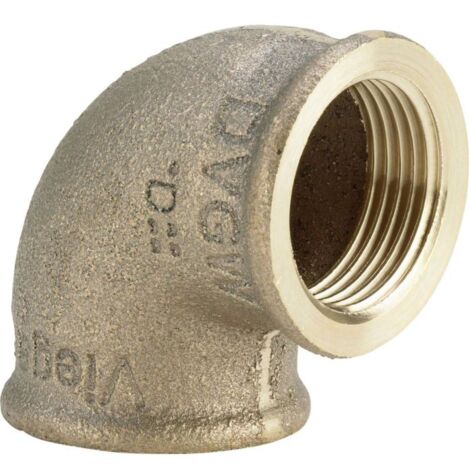 Raccord Viega 3090 coude 90 degrés laiton 1 pouce
