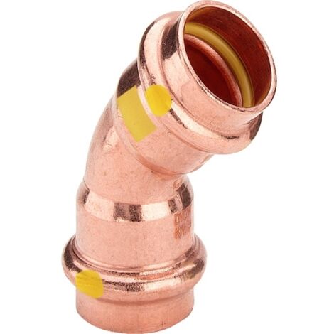 Raccord Viega profipress 45 degrés cuivre 22 mm