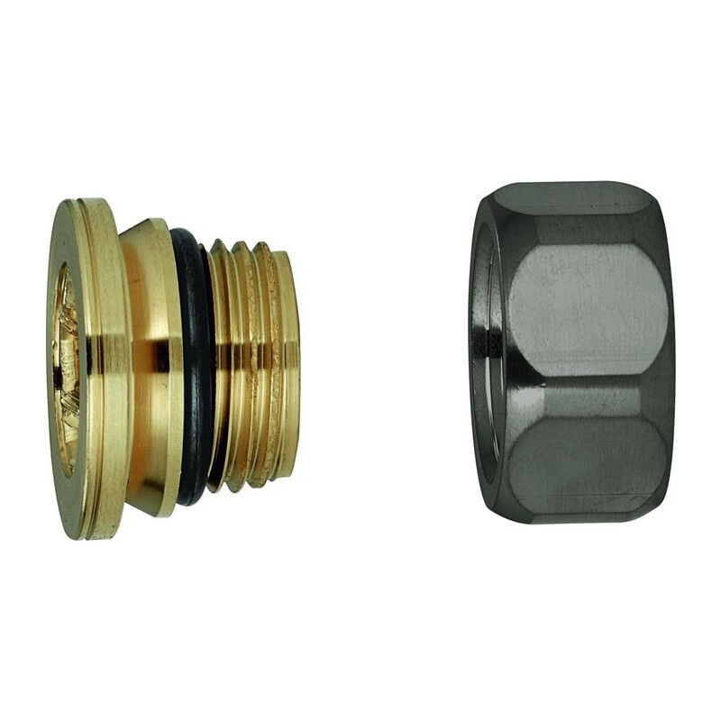 Grohe - Raccord à vis 45044 1/2 pouce graphite dur brossé