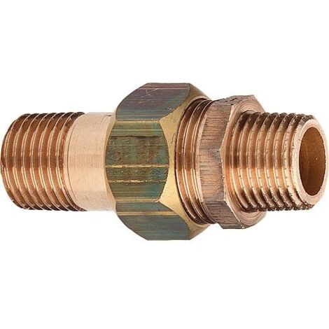 Raccord vissé pour tubes en bronze type 3334 à joint plat axa DN20 (3/4")
