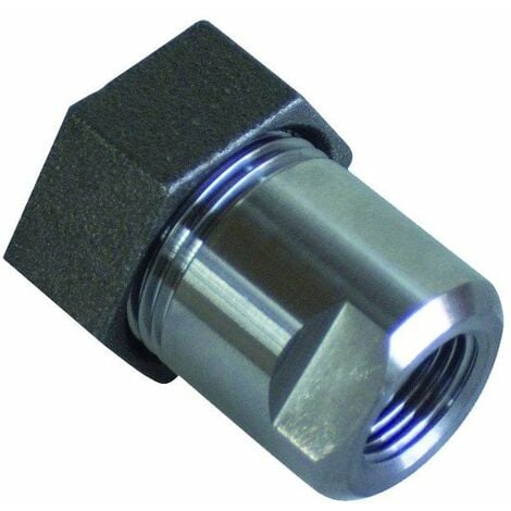 Raccord VITEFER long noir 15x21 - Amblard