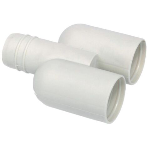 Raccord Y pour tube condensats Ø 16-18 mm – Sortie Ø 18 mm – Accessoire pour PAC air – Installation facile dans espaces confinés – EID