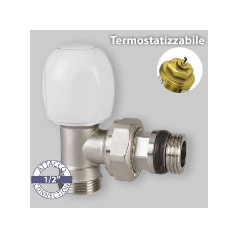 Raccordement Vanne Thermostatique Carrée Pour Tuyau Cuivre, Multicouche Et Pe-X "Tulipano" Icma 1/2" X 1/2"