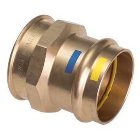 Raccordi a pressare in rame e bronzo per acqua e gas, serie B ONE.(DianFlex) Misura: Diam 12 x 1/2