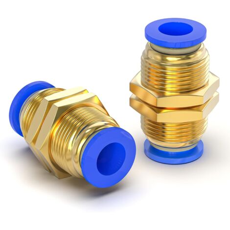 Raccordi aria pneumatici a rilascio rapido con diametro esterno di 4 mm, aletta dritta PM4 (5 pezzi)