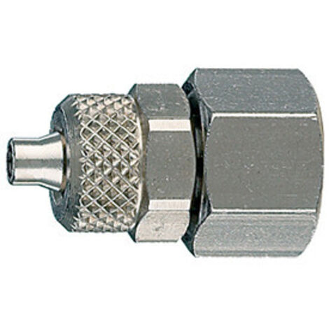 RACCORDI FISSAGGIO TUBO NYLON DRITTO FEMMINA 1/8" 1/4" 3/8" 1/2"  1/8" - 10x8