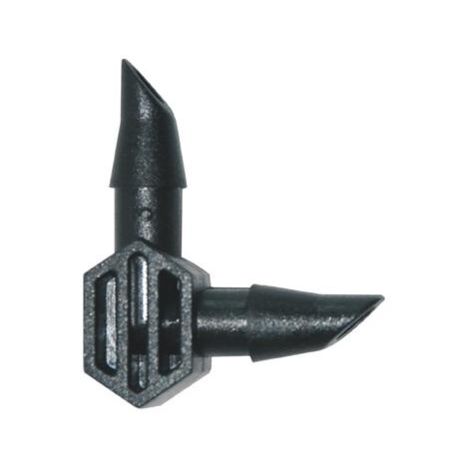 RACCORDI L 2 VIE IRIS DROP 3/16"""BL.10PZ