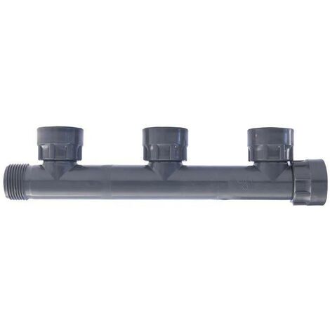 Raccordi Manifold Pvc Con Oring - 3 uscite con ghiera 1"