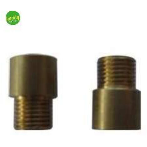 Raccordi mm - ff Electraline passo 10x1 e 11x1 h8mm ottone 2pz